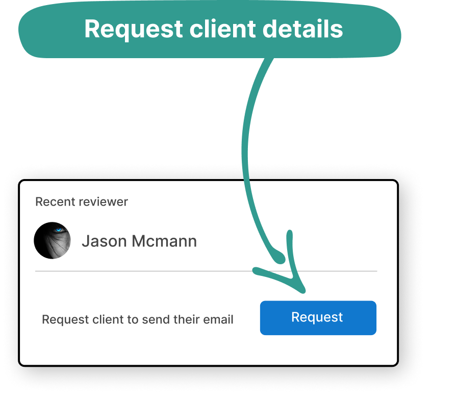 Tools to respond to negative reviews - request client details
