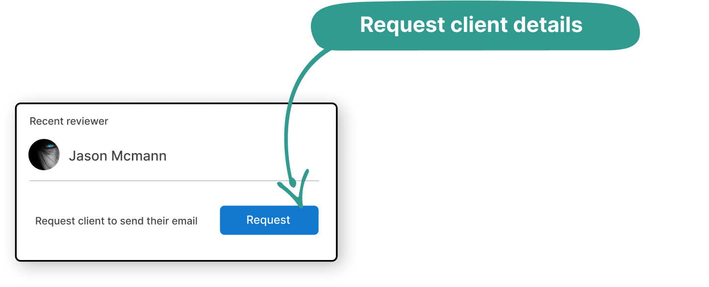 Tools to respond to negative reviews - request client details