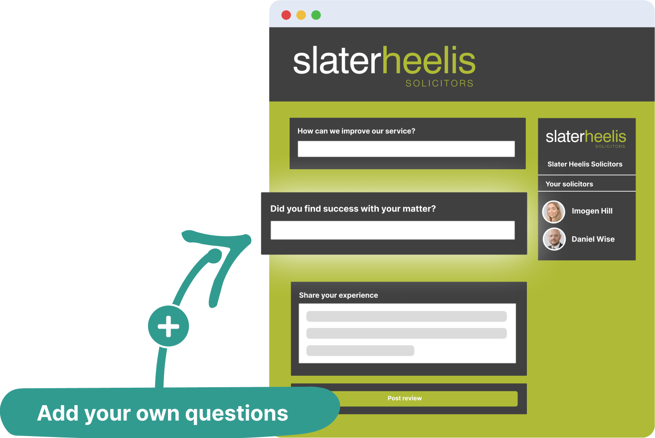 Custom questionnaire - add your own questions