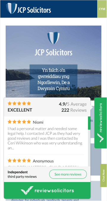 JCP Solicitors - Side widget